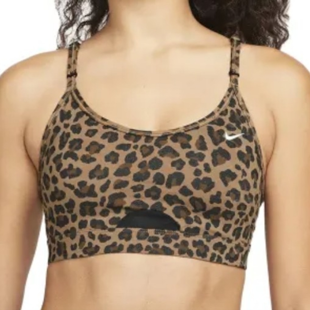Nike sports bra leopard print